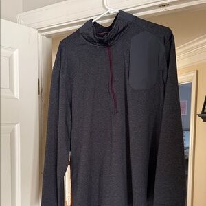 Eddie Bauer Charcoal Gray Quarter-Zip Pullover